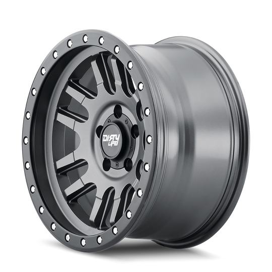 9309-7936MGT0 - Dirty Life Canyon Pro 17X9 6X135 /  ET 0mm Satin Graphite - Dirty Life Wheels Canada
