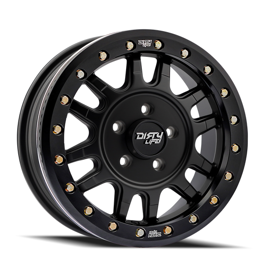 9309R-5799MB - Dirty Life Canyon Pro SXS 15X7 Blank /  ET 13mm Matte Black - Dirty Life Wheels Canada