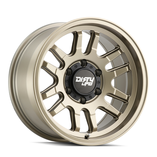 9310-7983MGD12 - Dirty Life Canyon 17X9 6X139.7 /  ET -12mm Satin Gold - Dirty Life Wheels Canada