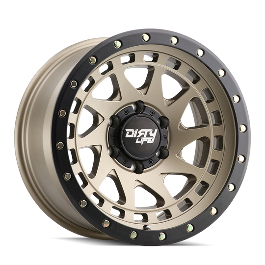 9311-7936MGD12 - Dirty Life Enigma Pro 17X9 6X135 /  ET -12mm Satin Gold - Dirty Life Wheels Canada