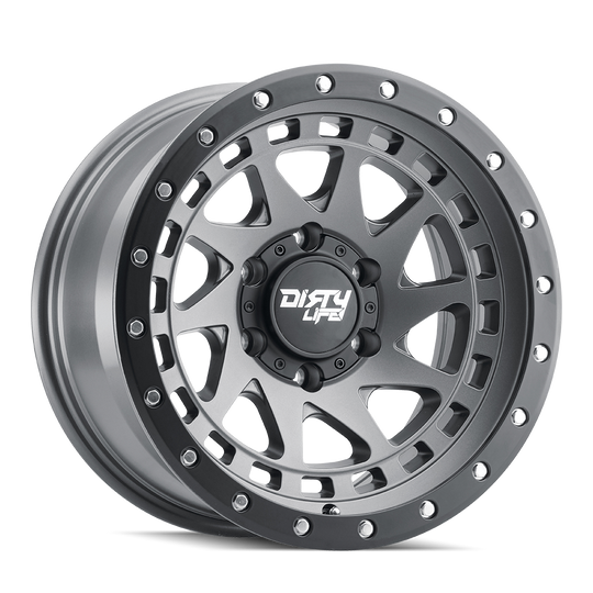 9311-7936MGT38 - Dirty Life Enigma Pro 17X9 5X139.7 /  ET -38mm Satin Graphite - Dirty Life Wheels Canada
