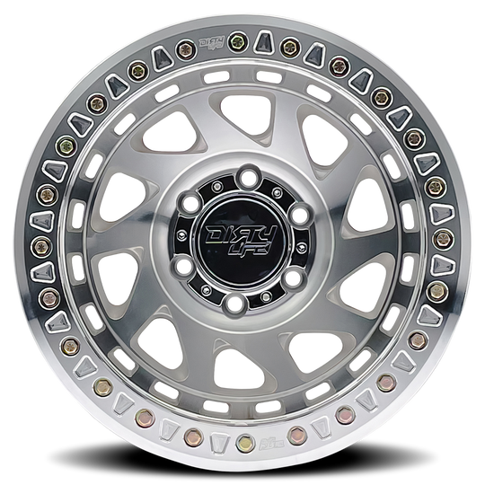 9313-7936M38 - Dirty Life Enigma Race 17X9 6X135 /  ET -38mm Machined - Dirty Life Wheels Canada
