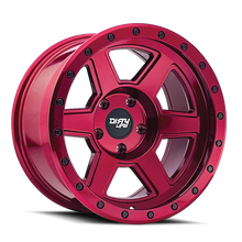 Load image into Gallery viewer, 9315-2181R - Dirty Life Compound 20X10 8X165.1 /  ET -25mm Crimson Candy Red - Dirty Life Wheels Canada