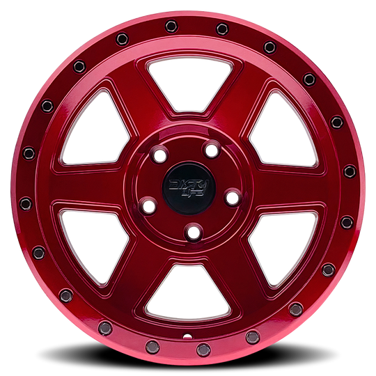 9315-2183R - Dirty Life Compound 20X10 6X139.7 /  ET -25mm Crimson Candy Red - Dirty Life Wheels Canada