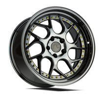 Charger l'image dans la galerie, DS11885510035VB - Aodhan DS01 18X8.5 5X100 ET 35mm Black Vacuum with Gold Rivets - Aodhan Wheels Canada