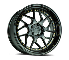 Load image into Gallery viewer, DS11895510035GBGR - Aodhan DS01 18X9.5 5X100 ET 35mm Gloss Black with Gold Rivets - Aodhan Wheels Canada