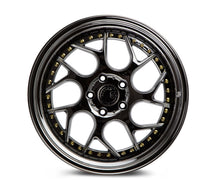 Load image into Gallery viewer, DS11895510035VB - Aodhan DS01 18X9.5 5X100 ET 35mm Black Vacuum with Gold Rivets - Aodhan Wheels Canada