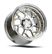 Load image into Gallery viewer, DS11895510035VC - Aodhan DS01 18X9.5 5X100 ET 35mm Vacuum Chrome with Gold Rivets - Aodhan Wheels Canada