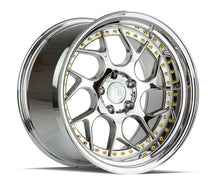 Load image into Gallery viewer, DS11895510035VC - Aodhan DS01 18X9.5 5X100 ET 35mm Vacuum Chrome with Gold Rivets - Aodhan Wheels Canada