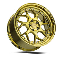 Load image into Gallery viewer, DS11895510035VG - Aodhan DS01 18X9.5 5X100 ET 35mm Gold Vacuum with Chrome Rivets - Aodhan Wheels Canada