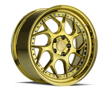 Load image into Gallery viewer, DS11895510035VG - Aodhan DS01 18X9.5 5X100 ET 35mm Gold Vacuum with Chrome Rivets - Aodhan Wheels Canada