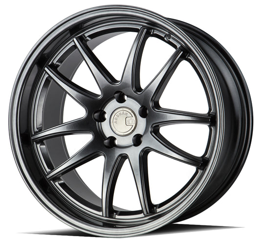 DS21895511430HB - Aodhan DS02 18X9.5 5X114.3 ET 30mm Hyper Black - Aodhan Wheels Canada