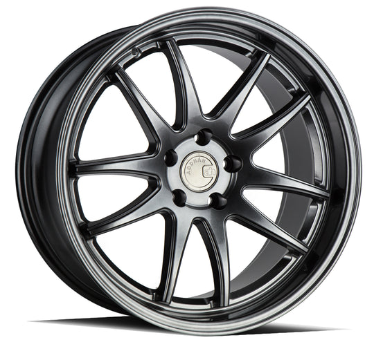 DS21895511430HB - Aodhan DS02 18X9.5 5X114.3 ET 30mm Hyper Black - Aodhan Wheels Canada