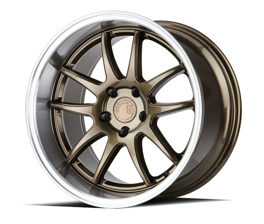 DS21911511422BR - Aodhan DS02 19X11 5X114.3 ET 22mm Bronze with Machined Lip - Aodhan Wheels Canada