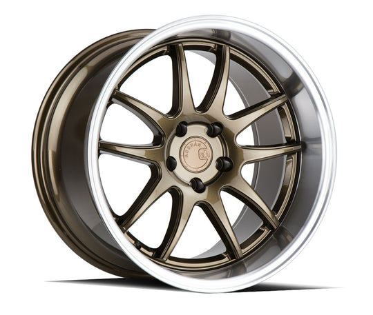 DS21911511422BR - Aodhan DS02 19X11 5X114.3 ET 22mm Bronze with Machined Lip - Aodhan Wheels Canada