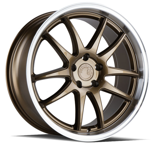DS21985511435BR - Aodhan DS02 19X8.5 5X114.3 ET 35mm Bronze with Machined Lip - Aodhan Wheels Canada