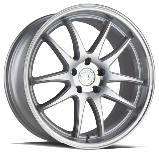DS21985511435SMF - Aodhan DS02 19X8.5 5X114.3 ET 35mm Silver with Machined Face - Aodhan Wheels Canada