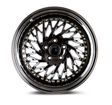 Load image into Gallery viewer, DS31895510035VB_D - Aodhan DS03 (Driver Side) 18X9.5 5X100 ET 35mm Black Vacuum with Gold Rivets - Aodhan Wheels Canada