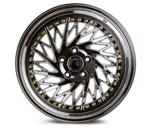 Load image into Gallery viewer, DS31895510035VC_D - Aodhan DS03 (Driver Side) 18X9.5 5X100 35mm Vacuum Chrome w/Gold Rivets - Aodhan Wheels Canada