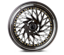 Load image into Gallery viewer, DS31895510035VC_P - Aodhan DS03 (Passenger Side) 18X9.5 5X100 ET 35mm Vacuum Chrome with Gold Rivets - Aodhan Wheels Canada