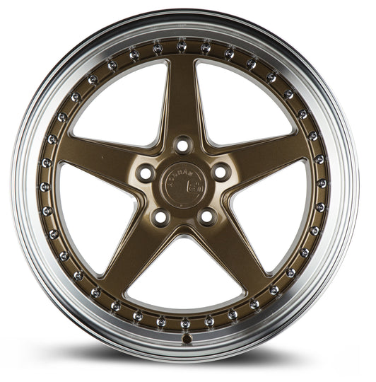 DS51885510035BR - Aodhan DS05 18X8.5 5X100 ET 35mm Bronze with Machined Lip - Aodhan Wheels Canada