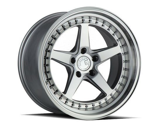 DS51885510035SMF - Aodhan DS05 18X8.5 5X100 ET 35mm Silver with Machined Face - Aodhan Wheels Canada