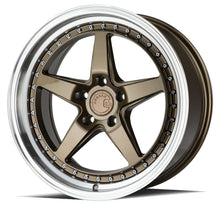 Load image into Gallery viewer, DS51885511435BR - Aodhan DS05 18X8.5 5X114.3 ET 35mm Bronze with Machined Lip - Aodhan Wheels Canada