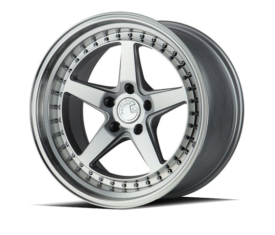 DS51885511435SMF - Aodhan DS05 18X8.5 5X114.3 ET 35mm Silver with Machined Face - Aodhan Wheels Canada