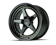 Charger l'image dans la galerie, DS51895510035GB - Aodhan DS05 18X9.5 5X100 ET 35mm Gloss Black with Gold Rivets - Aodhan Wheels Canada