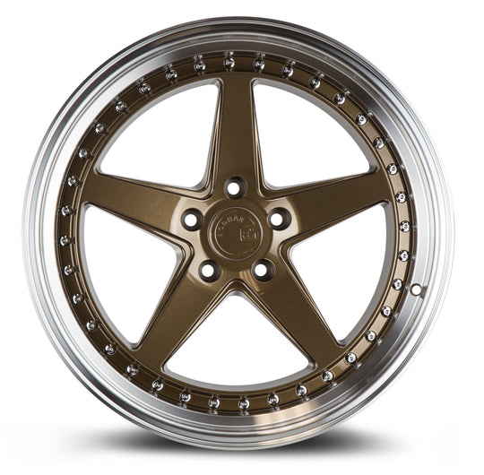 DS51895511422BR - Aodhan DS05 18X9.5 5X114.3 ET 22mm Bronze with Machined Lip - Aodhan Wheels Canada