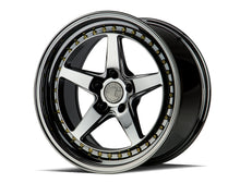 Load image into Gallery viewer, DS51895511430VB - Aodhan DS05 18X9.5 5X114.3 ET 30mm Black Vacuum with Gold Rivets - Aodhan Wheels Canada