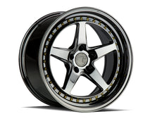Load image into Gallery viewer, DS51895511430VB - Aodhan DS05 18X9.5 5X114.3 ET 30mm Black Vacuum with Gold Rivets - Aodhan Wheels Canada