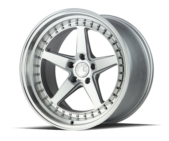DS51911511415SMF - Aodhan DS05 19X11 5X114.3 ET 15mm Silver with Machined Face - Aodhan Wheels Canada