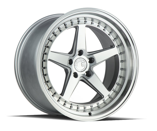 DS51911511415SMF - Aodhan DS05 19X11 5X114.3 ET 15mm Silver with Machined Face - Aodhan Wheels Canada