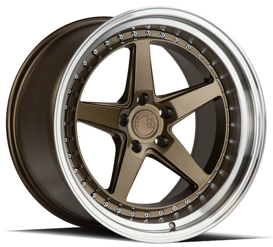 DS51911511422BR - Aodhan DS05 19X11 5X114.3 ET 22mm Bronze with Machined Lip - Aodhan Wheels Canada