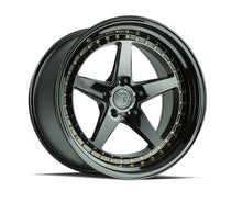 Load image into Gallery viewer, DS51911511422GB - Aodhan DS05 19X11 5X114.3 ET 22mm Gloss Black with Gold Rivets - Aodhan Wheels Canada