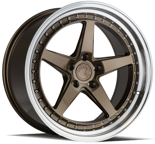 DS51995511422BR - Aodhan DS05 19X9.5 5X114.3 ET 22mm Bronze with Machined Lip - Aodhan Wheels Canada