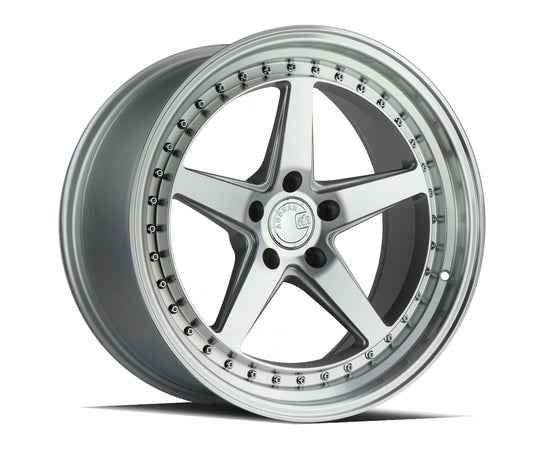 DS51995511422SMF - Aodhan DS05 19X9.5 5X114.3 ET 22mm Silver with Machined Face - Aodhan Wheels Canada