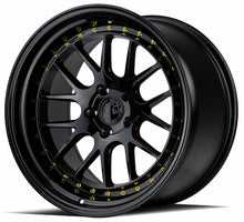 Charger l'image dans la galerie, DS61895511422GB - Aodhan DS06 18X9.5 5X114.3 ET 22mm Gloss Black with Gold Rivets - Aodhan Wheels Canada