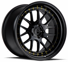 Charger l'image dans la galerie, DS61895511422GB - Aodhan DS06 18X9.5 5X114.3 ET 22mm Gloss Black with Gold Rivets - Aodhan Wheels Canada