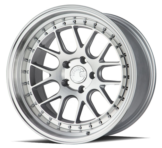 DS61911511415SMF - Aodhan DS06 19X11 5X114.3 ET 15mm Silver with Machined Face - Aodhan Wheels Canada