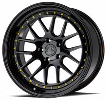 Load image into Gallery viewer, DS61995511422GB - Aodhan DS06 19X9.5 5X114.3 ET 22mm Gloss Black with Gold Rivets - Aodhan Wheels Canada