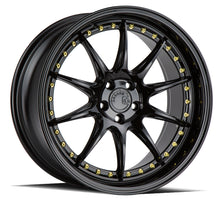 Load image into Gallery viewer, DS71885510035GB - Aodhan DS07 18X8.5 5X100 ET 35mm Gloss Black with Gold Rivets - Aodhan Wheels Canada