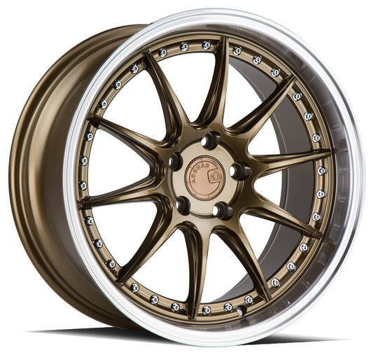 DS71885511435BZ - Aodhan DS07 18X8.5 5X114.3 ET 35mm Bronze with Machined Lip - Aodhan Wheels Canada