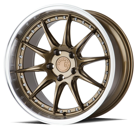 DS71895511415BZ - Aodhan DS07 18X9.5 5X114.3 ET 15mm Bronze with Machined Lip - Aodhan Wheels Canada