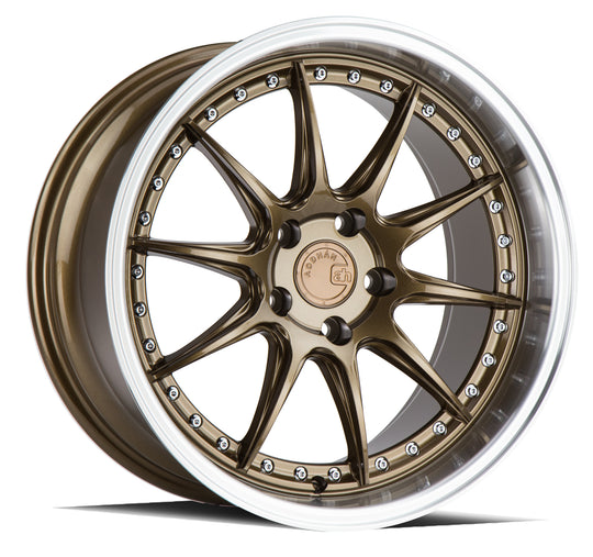 DS71895511430BZ - Aodhan DS07 18X9.5 5X114.3 ET 30mm Bronze with Machined Lip - Aodhan Wheels Canada
