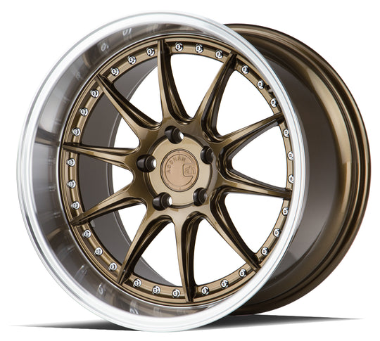 DS71911511415BZ - Aodhan DS07 19X11 5X114.3 ET 15mm Bronze with Machined Lip - Aodhan Wheels Canada