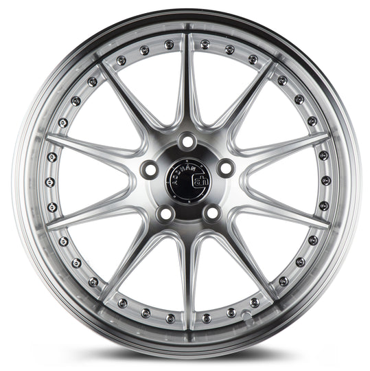 DS71911511415SMF - Aodhan DS07 19X11 5X114.3 ET 15mm Silver with Machined Face - Aodhan Wheels Canada