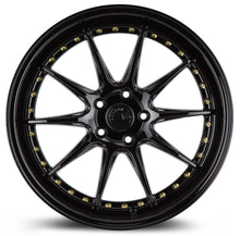 Load image into Gallery viewer, DS71911511422GB - Aodhan DS07 19X11 5X114.3 22mm Gloss Black W /Gold Rivets - Aodhan Wheels Canada