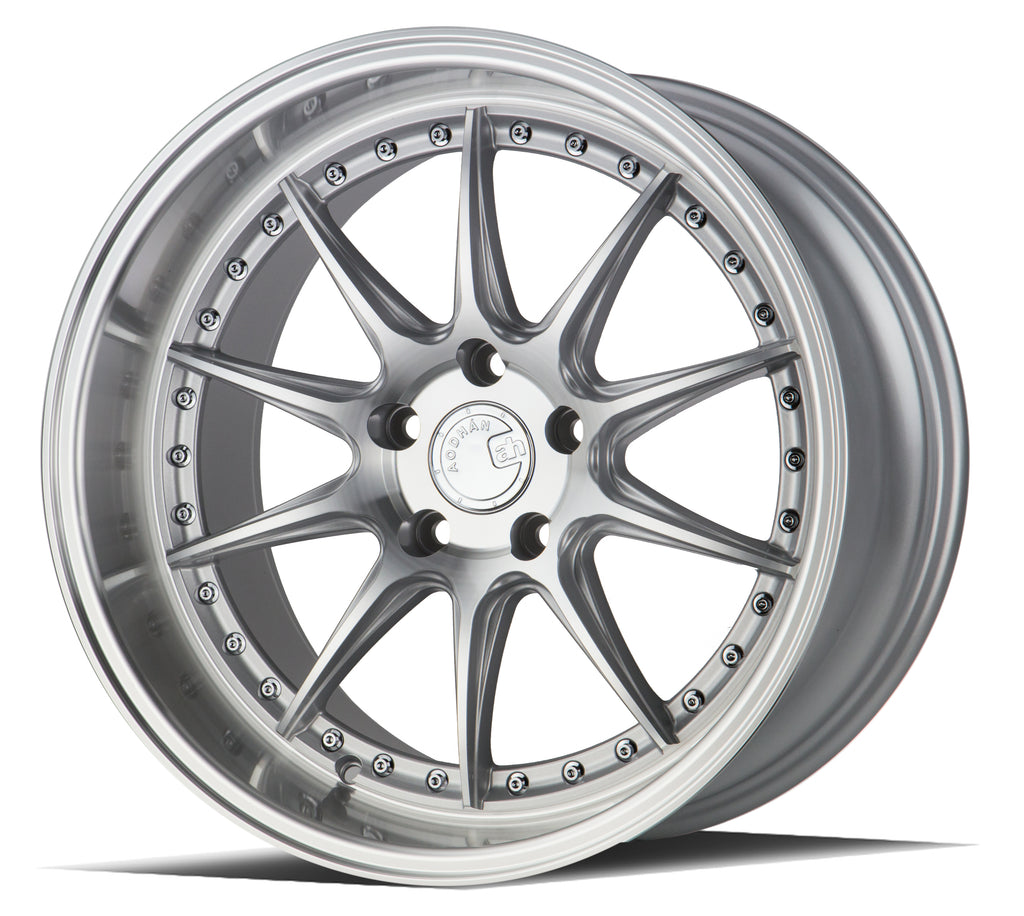 DS71911511422SMF - Aodhan DS07 19X11 5X114.3 22mm Silver w/Machined Face - Aodhan Wheels Canada